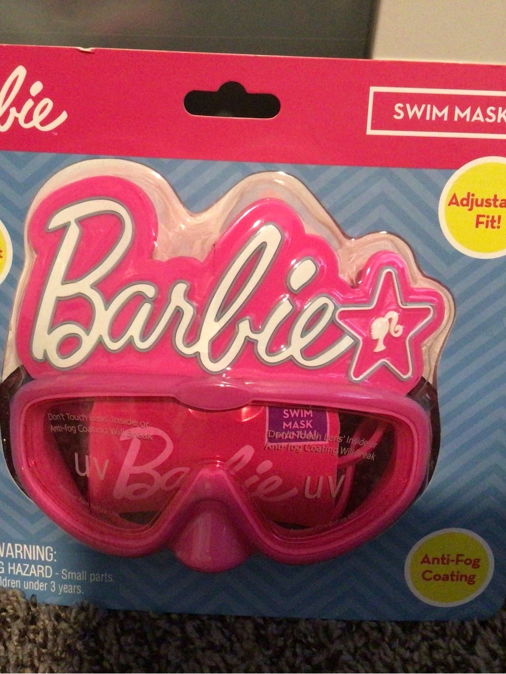 Barbie Pink Swim Mask Goggles
